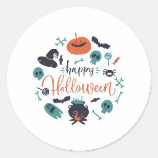 Adesivo Camiseta Feliz de Halloween significa mulheres