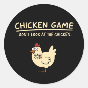 Adesivo Camiseta Funny Chicken Game   Não Olhe para o Fran