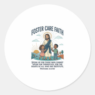 Adesivo Camiseta Gráfica Adoção de Jesus Cuidados Foster C