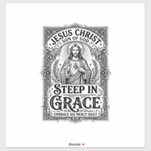 Adesivo Camiseta Gráfica Amante do Chá Jesus Cristão