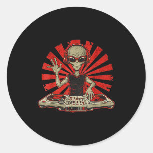 Adesivo Camiseta Gráfica de Dj Engraçada Amante de Música