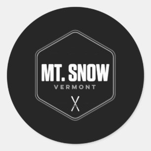 Adesivo Camiseta gráfica de esqui Mount Snow Vermont