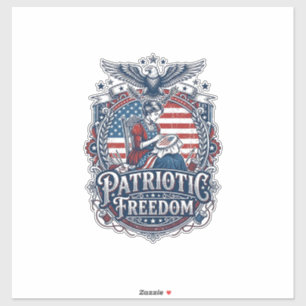 Adesivo Camiseta Gráfica Vetorial de Bordado Cruz Patriota