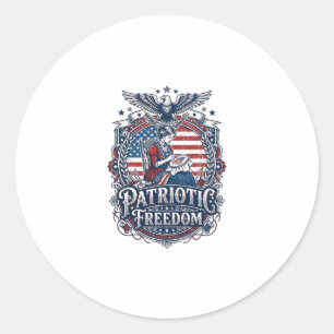 Adesivo Camiseta Gráfica Vetorial de Bordado Cruz Patriota