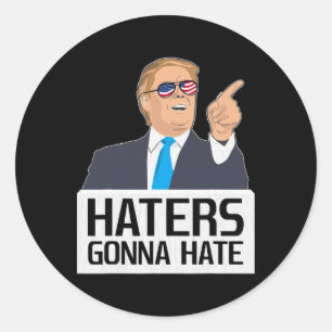 Adesivo Camiseta Haters Vão Odiar Donald Trump Potus 