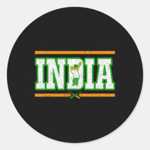 Adesivo Camiseta India Críquete Seleção Nacional de Críque