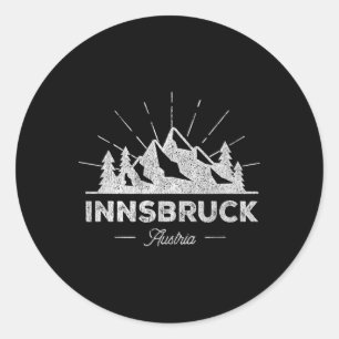 Adesivo Camiseta Innsbruck Áustria Vintage Esqui Retro Tee