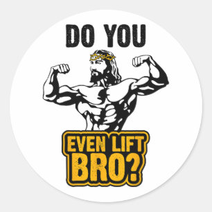 Adesivo Camiseta Jesus Bodybuilding - Você Levanta Ferro M