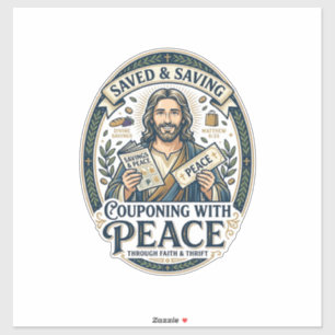 Adesivo Camiseta Jesus Cupom Brechó Frugal Fé Baseado Desi