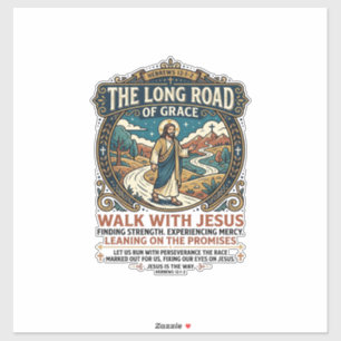 Adesivo Camiseta Jesus Trucker Long Haul Inspiradora Feita