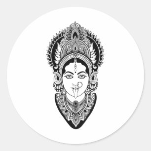 Adesivo Camiseta Kali Deusa Índia Hindu Ioga