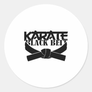 Adesivo Camiseta Karate Faixa Preta_1
