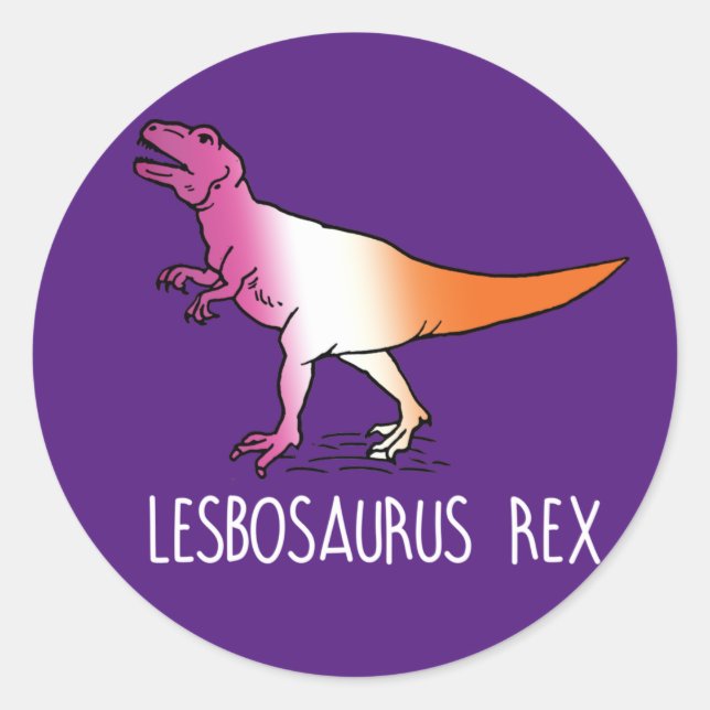 Adesivo Camiseta LESBOSAURUS REX (Frente)
