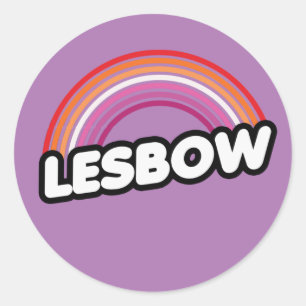 Adesivo Camiseta LESBOW (Lésbica Arco-Íris)