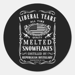 Adesivo Camiseta Liberal Lágrimas Engraçado Republicano Co
