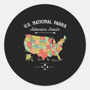Adesivo Camiseta Mapas Parques Nacionais Mulheres Homens C