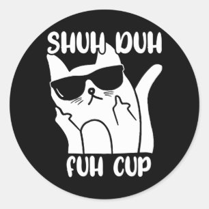 Adesivo Camiseta Masculina Shuh Duh Fuh Copo Amante de Gat