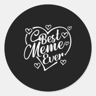 Adesivo Camiseta meme formato de coração engraçado dia das