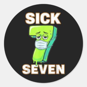 Adesivo Camiseta Meme Sick Seven Seis Sete Brincadeira Div