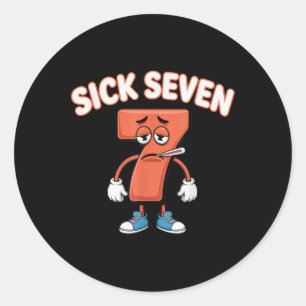 Adesivo Camiseta Meme Sick Seven Six Seven Brincadeira Div