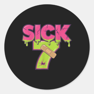 Adesivo Camiseta Meme Sick Seven Tee Seis Sete Brincadeira