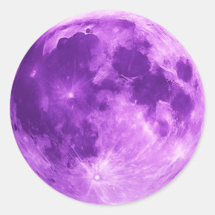 Adesivo Camiseta Minimalista Cósmica – Lua Violeta