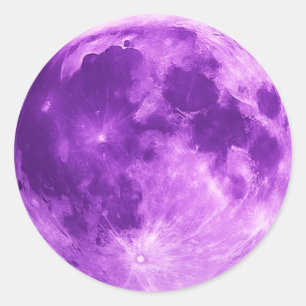 Adesivo Camiseta Minimalista Cósmica – Lua Violeta