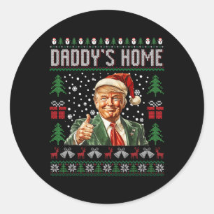 Adesivo Camiseta Natalina Feia Funny Daddy's Home Trump Xm