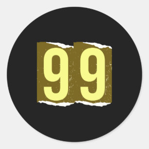 Adesivo Camiseta número revista resgate 99