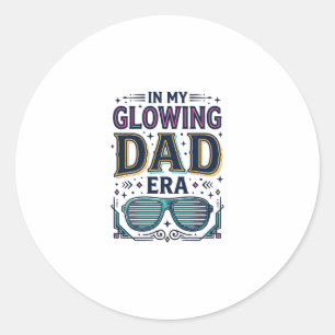 Adesivo Camiseta Óculos de Sol Neon Retro Era do Pai Glowi
