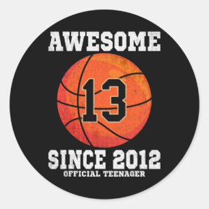 Adesivo Camiseta Oficial de Fã de Sketll de 13 Anos de Ida
