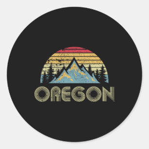 Adesivo Camiseta Oregon - Montanhas Vintage Retrô Natureza