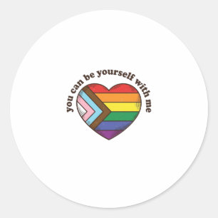 Adesivo Camiseta Orgulho Coração Você Pode Ser Você Mesmo