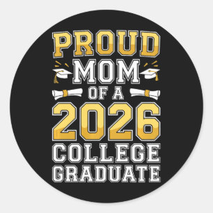 Adesivo Camiseta Orgulhosa Mãe de uma Graduada Universitár