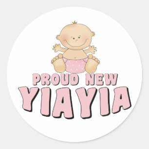 Adesivo Camiseta Orgulhosa Nova YiaYia