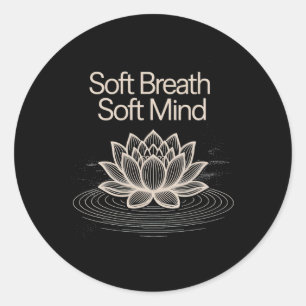 Adesivo Camiseta Pacífica Yoga Lótus Mente Suave Respiraçã