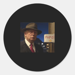 Adesivo Camiseta Preta Algodão Fafo Clic Fit Donald Trump
