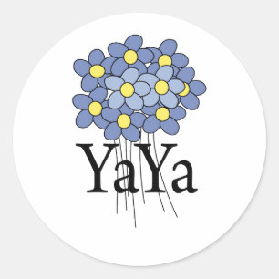 Adesivo Camiseta Pretty Blue Flower YaYa