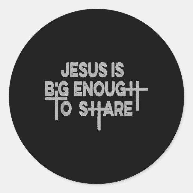 Adesivo Camiseta Regular Jesus É Grande o Suficiente  (Frente)
