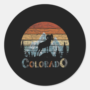 Adesivo Camiseta Retro Colorado Montanhas Rochosas Esqui C