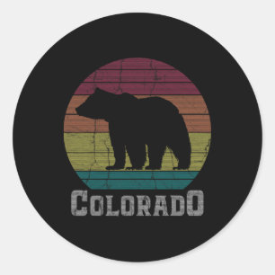 Adesivo Camiseta Retro das Montanhas Rochosas do Colorado 