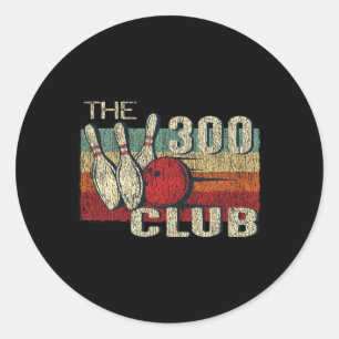 Adesivo Camiseta Retro Vintage 300 Club - Perfeito Boliche