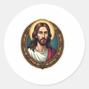 Adesivo Camiseta Selo Redentor Jesus Gravura Vintage