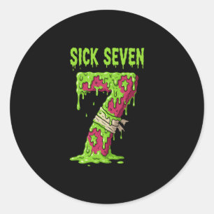 Adesivo Camiseta Sick Seven Meme Six Seven Jogo de Palavra