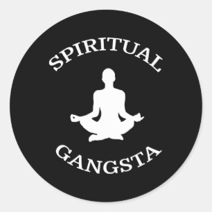 Adesivo Camiseta Spiritual Gangsta - Roupas engraçadas de