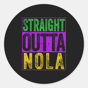 Adesivo Camiseta Straight Outta Nola Engraçada Nova Orlean