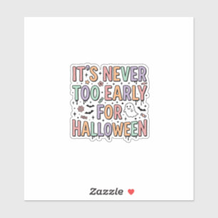Adesivo Camiseta Típográfica Cute Vintage Halloween Muito