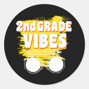 Adesivo Camiseta Vibes de Volta às Aulas 2ª Série Primeiro