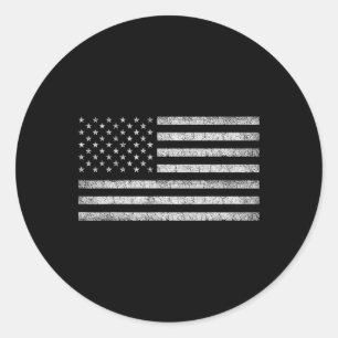 Adesivo Camiseta Vintage da Bandeira Americana Feminina Ma
