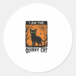 Adesivo Camiseta Vintage de Gravura de Gato Excêntrico de 